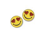 Heart Eyes Smiley Face Number Pins