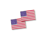 American Flag Sparkles Number Pins