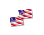 American Flag Sparkles Number Pins