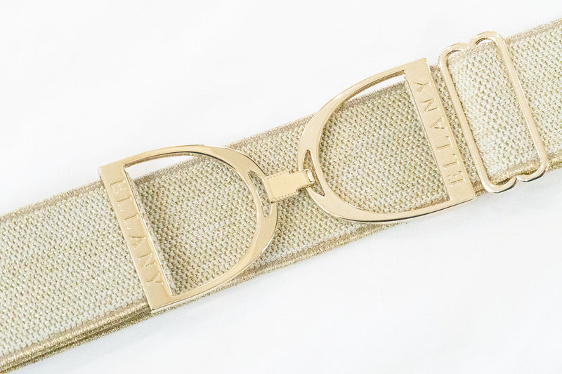 Gold Dakota Gold Stirrup Elastic Belt - 2"