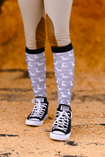 Grey Unicorn Pair & a Spare Boot Socks