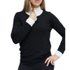 Essential Contrast Crewneck Sweater - Black/White