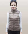 Champagne Packable Down Vest