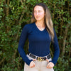 Kennedy Seamless 2.0 V Neck Longsleeve - Classic Navy - Ladies