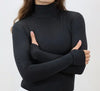 Alexa Turtleneck Schooling Shirt - Black Raven - Ladies
