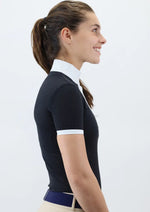 Fresca Short Sleeve Show Shirt - Black Airmax/White - Ladies