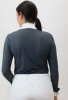 Capri Longsleeve Show Shirt - Grey Air/White - Ladies