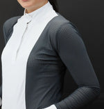 Capri Longsleeve Show Shirt - Grey Air/White - Ladies