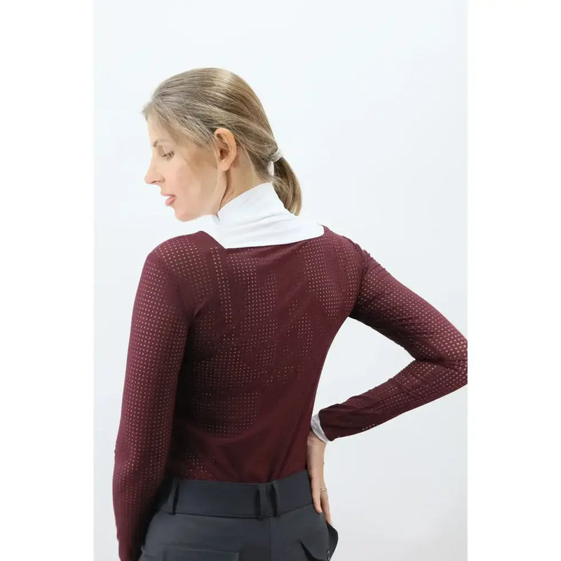 Eleonoire Longsleeve Show Shirt - Burgundy - Ladies