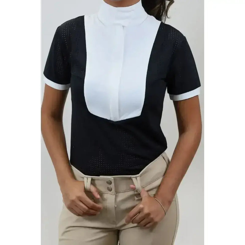 Eleonoire Short Sleeve Show Shirt - Black Air - Ladies