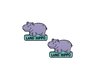 Land Hippo Number Pins