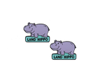 Land Hippo Number Pins
