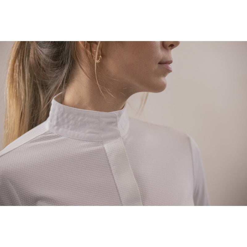 Las Honey Long Sleeve Show Shirt - White