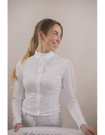 Las Honey Long Sleeve Show Shirt - White
