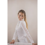 Las Honey Long Sleeve Show Shirt - White