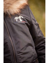 Lyon Glitter Bomber Jacket - Navy