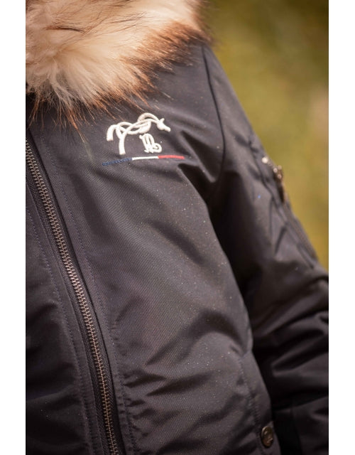 Lyon Glitter Bomber Jacket - Navy