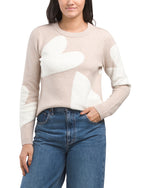 Blow Up Hearts Crew Sweater - Ladies