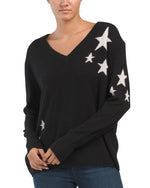 Jayla Star Cashmere Sweater - 360 Cashmere