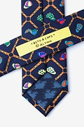 Bits and Caps Silk Skinny Necktie