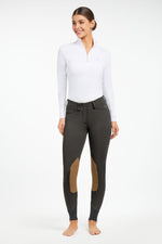 Gracie Knee Patch Breech - Black Olive - Ladies