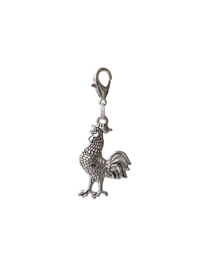 Silver Rooster Bridle/Braid/Bonnet Charm