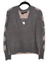 V-Neck Skull Sweater - 360 Cashmere
