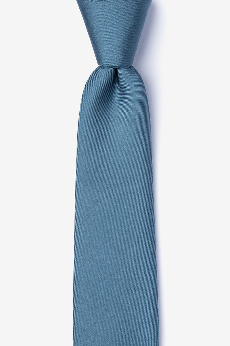 Slate Blue Skinny Tie