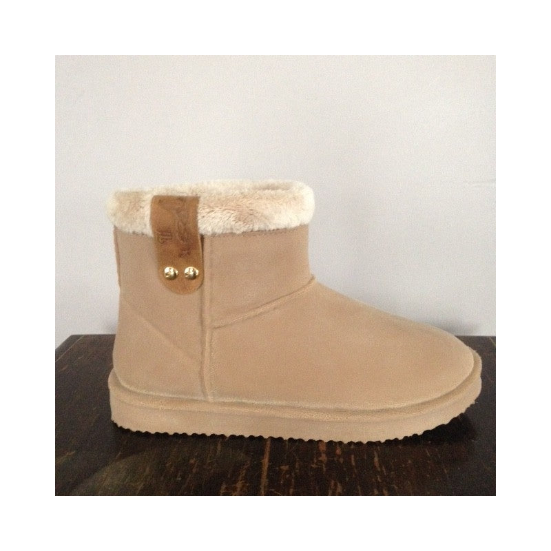 Penelope Stuffed Boots - Beige