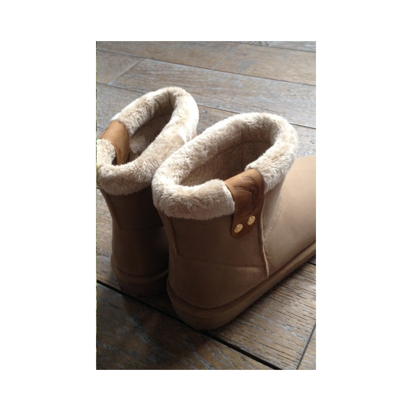 Penelope Stuffed Boots - Beige
