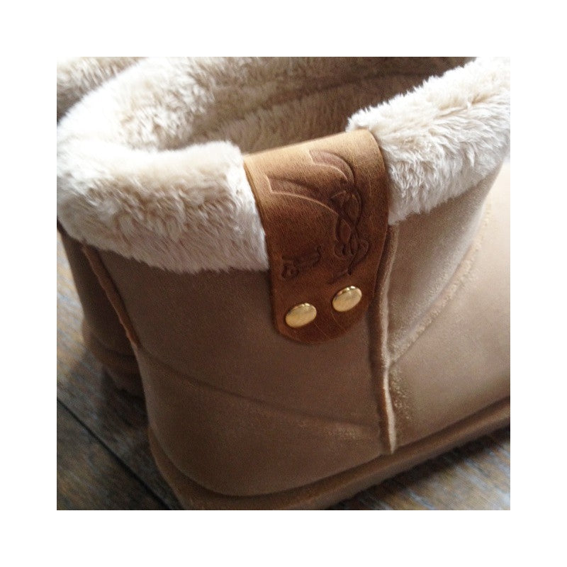 Penelope Stuffed Boots - Beige