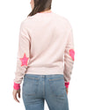 Elbow Patch Crew Cashmere Sweater - Ladies