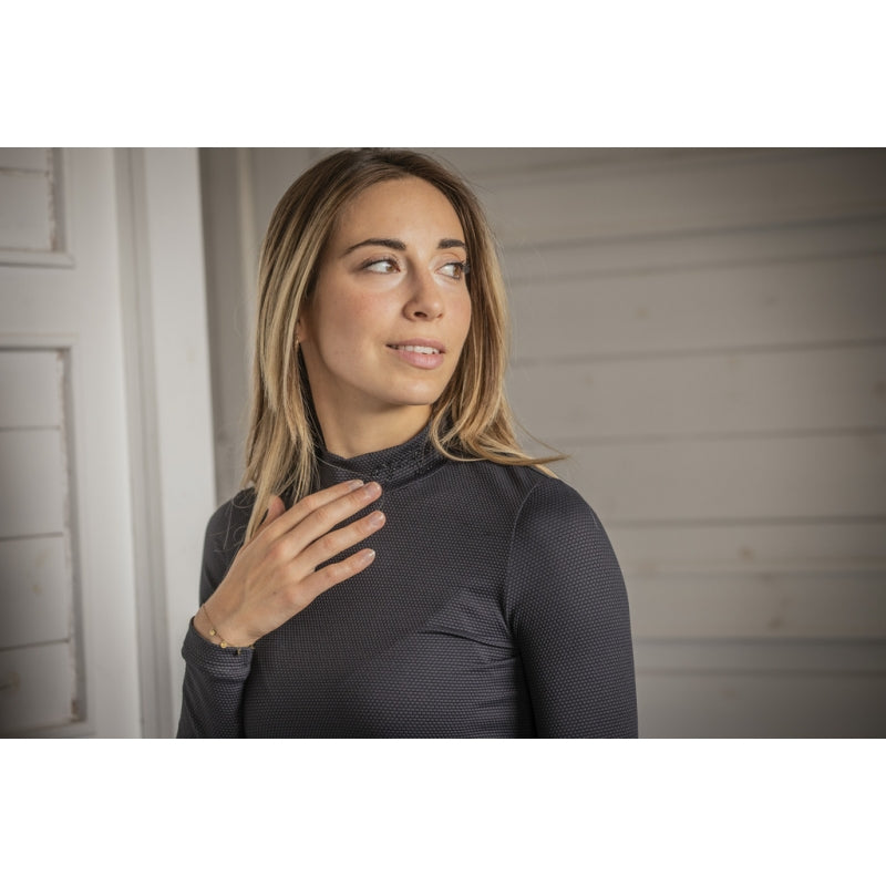 Tutty Long Sleeve Mock Neck Shirt