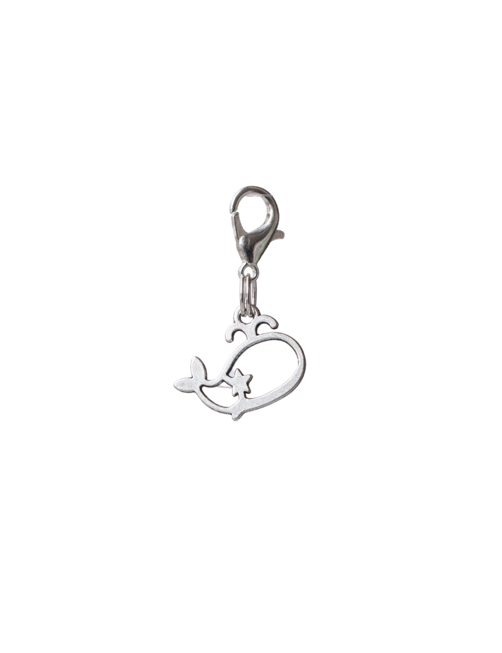 Silver Whale Bridle/Bonnet/Braid Charm