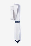 White Silk Skinny Tie