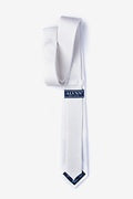 White Silk Skinny Tie