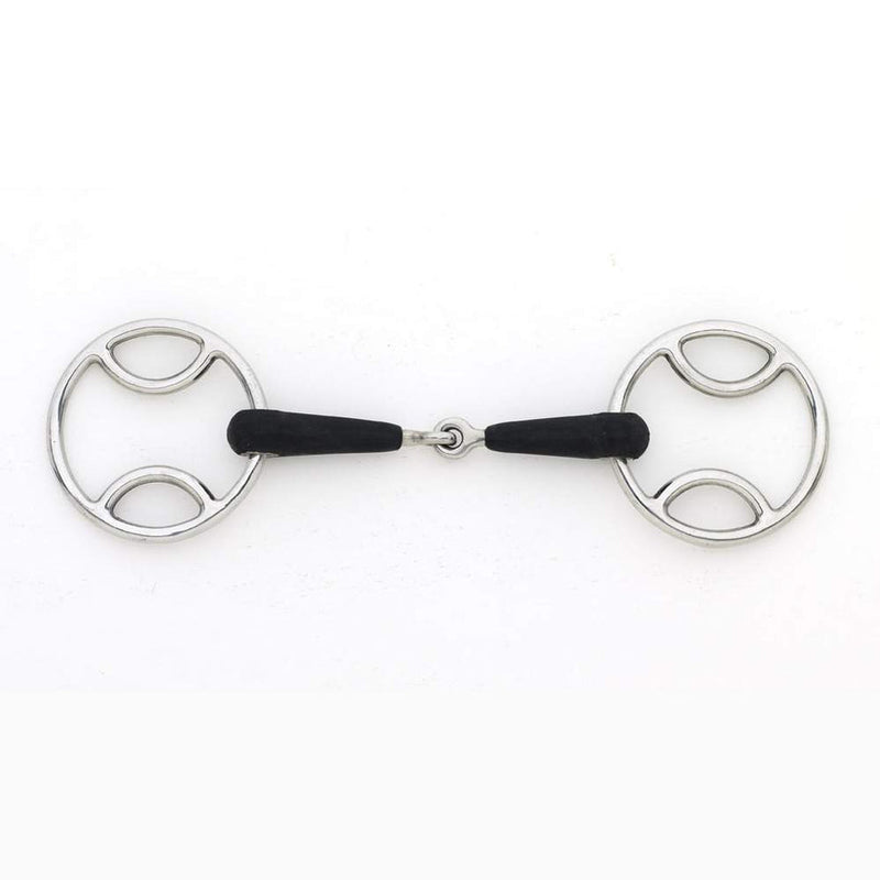 Eco Pure Jointed Rubber Loop Ring Gag Bit