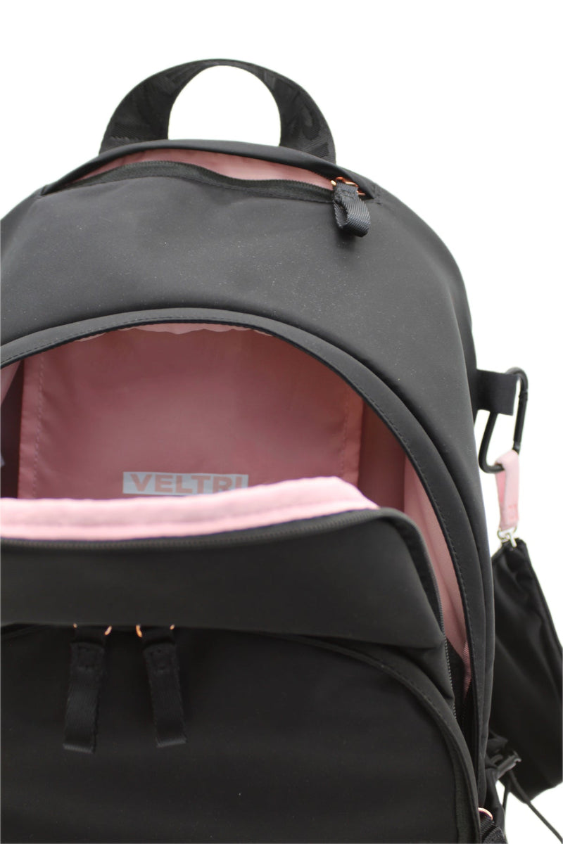 Delaire Backpack - Black/Rose Gold