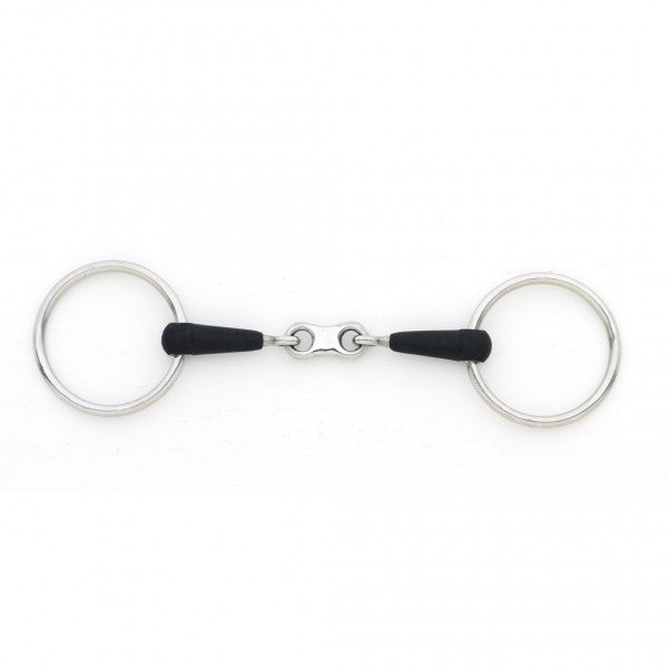 Loose Ring French Link Rubber Bit