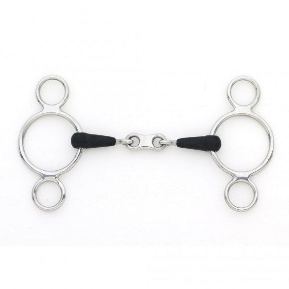 Eco Pure French Link 2-Ring Gag Bit