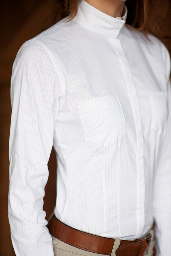 Paris Show Shirt Special Edition White/White Stripe - Ladies