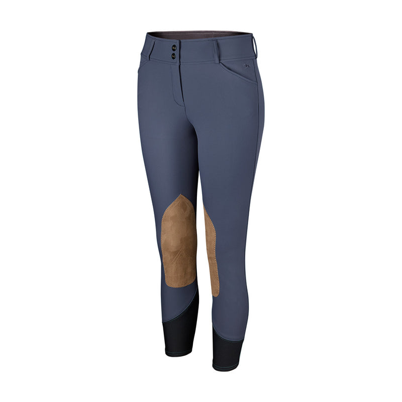 Anna Mid Rise Front Zip Breeches - Crown Blue - Ladies