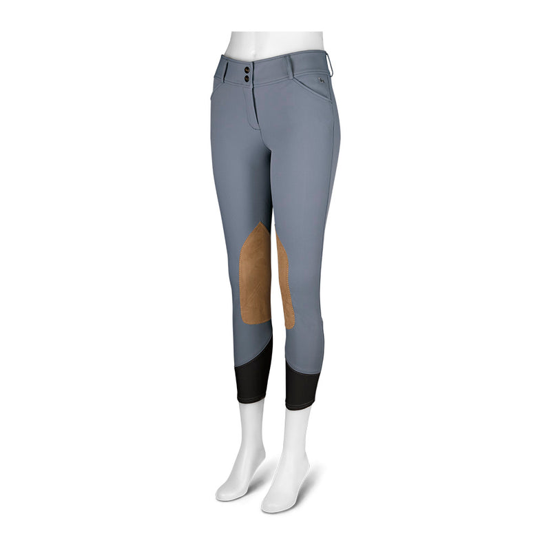 Gulf Natural Rise Front Zip Breeches - Greys