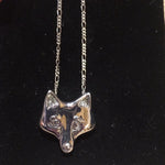 Sterling Fox Mask Chain Necklace