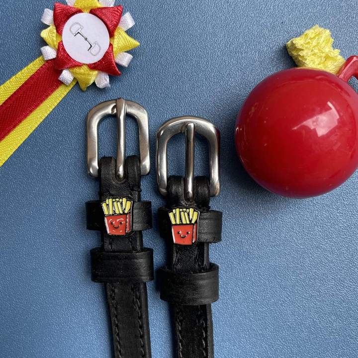 French Fries Designer Spur Straps - Mane Jane