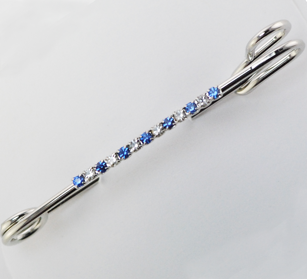 Sapphire Blue Crystal Stock Pin