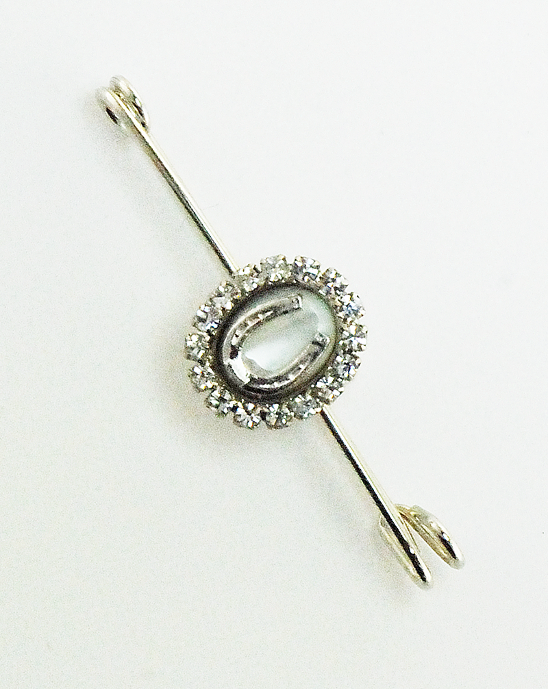 Mother of Pearl Oval Gemstone Stock Pin