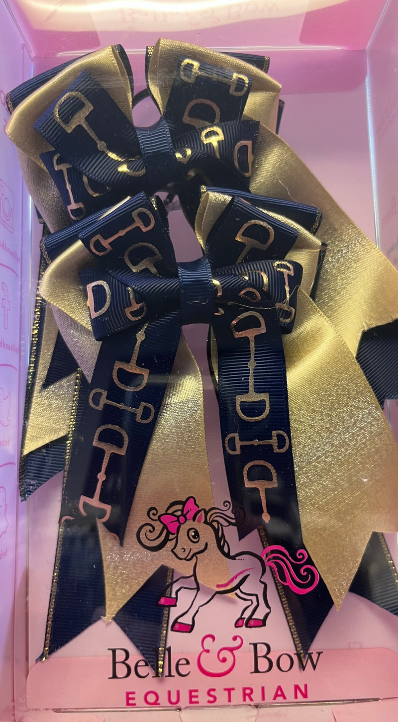 Bit of Gold Show Bows - Belle & Bow