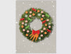 Wreath with Peppermints, Carrots & Horses - Christmas Cards